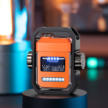 Double arc outdoors windproof electric mechanical lighter