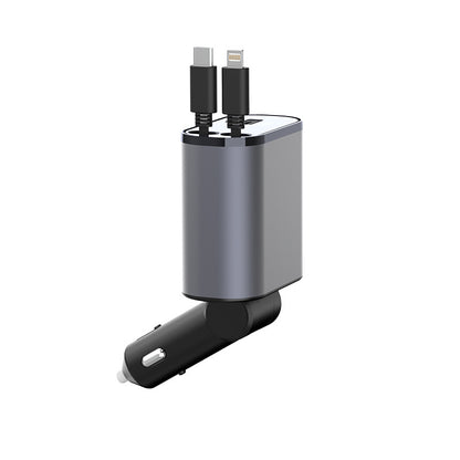 100W Super Fast Charging Car Cigarette Lighter USB And TYPE-C Adapter