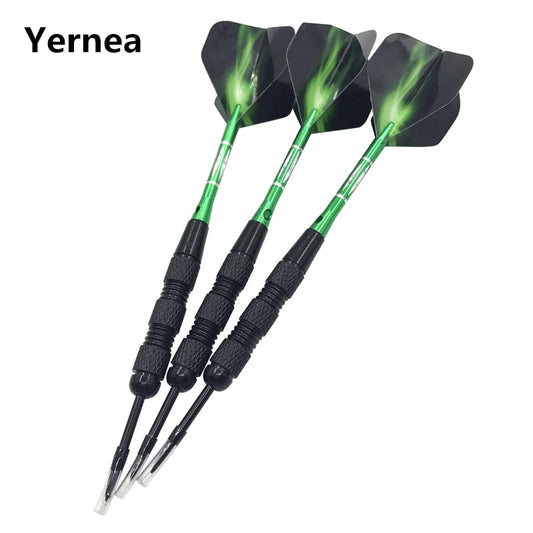 High-quality 3Pcs/set Steel Pointed Darts Professional 20g Indoor Sports Entertainment Dart Green Shafts Flight