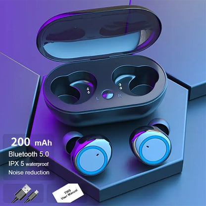 Y50 TWS Wireless Headphones Sport Earphone 5.0 Bluetooth Gaming Headset Microphone Phone Wireless Earbuds For Xiaomi Huawei LG
