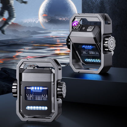 Double arc outdoors windproof electric mechanical lighter